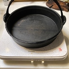 【差し上げます】卓上型IH & すき焼き鍋のセット