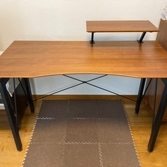 【美品】パソコンデスク　PCデスク　作業机　平机