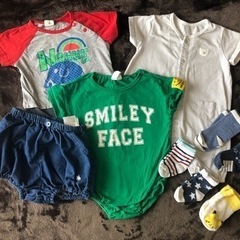 夏 ベビー服 70 ロンパース 靴下 まとめ売りの画像