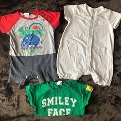 夏 ベビー服 70 ロンパース 靴下 まとめ売りの画像