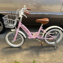 子ども自転車　キッズ自転車　女の子　16型　3歳〜6歳の画像