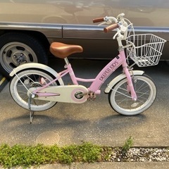 子ども自転車　キッズ自転車　女の子　16型　3歳〜6歳の画像