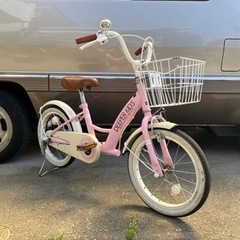 子ども自転車　キッズ自転車　女の子　16型　3歳〜6歳の画像