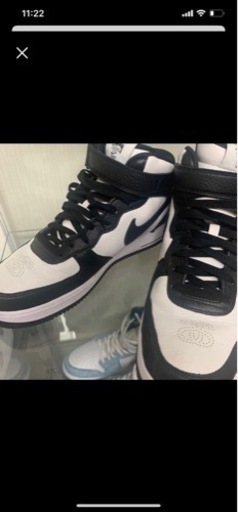 ステューシー × ナイキ エアフォース1 ミッド 28.5cm AIR JORDAN NIKE BLACK