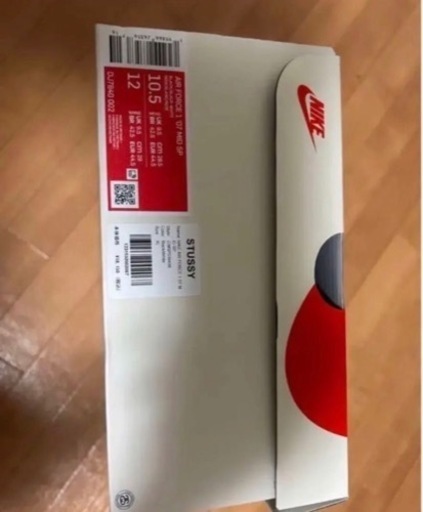 ステューシー × ナイキ エアフォース1 ミッド 28.5cm AIR JORDAN NIKE BLACK