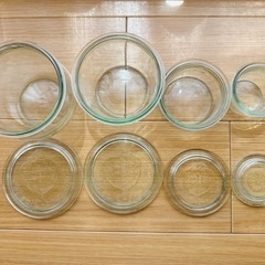 【あげます】WECK容器4個セット【植物用】【4/21(土)まで】の画像