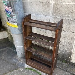 木製本棚　昭和レトロ　ヴィンテージ