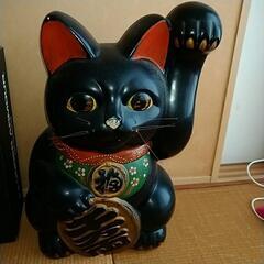 招き猫　陶器