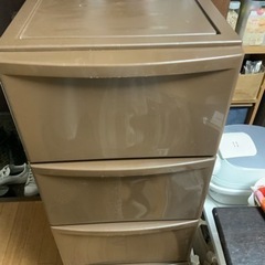 池袋　壁付きチェスト ニトリ　ピーディーシーヴォ 5段(ブラウン)の画像