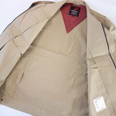 【No.53】azito bros 収納性抜群 作業着 上下セット LLサイズ ベージュの画像