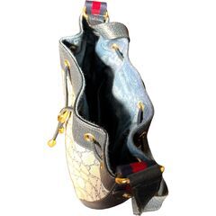 グッチ GGスプリーム 巾着 ショルダーバック PVC GUCCI オールドグッチ 巾着ショルダーバッグ GGスプリーム PVCレザー