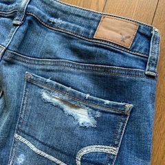 アメリカンイーグル★ダメージジーンズ デニム ストレッチ TOMGIRLの画像