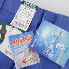 【No.53】CYCLE 防汚生地 帯電防止 作業着 上下セット Lサイズ ウエストアジャスター付きの画像