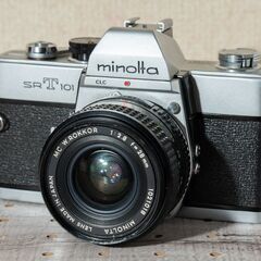 minolta SRT101 + MC W.ROKKOR 28m...