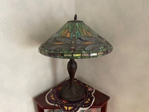 【価格交渉可】ステンドグラスランプ（トンボ）
