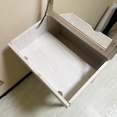 【超美品‼️】定価16,070円♪ アイリスオーヤマ ドレッサー＆スツール コンパクト 化粧台 メイク ホワイト♪の画像