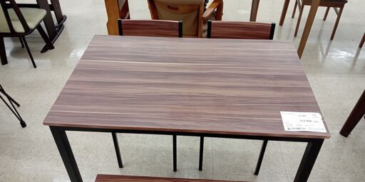 ★ジモティ割あり★  ダイニングセット 茶 H75×D70×W110 クリーニング済み TJ414