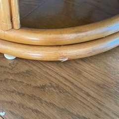 籐椅子　回転式　クッションなしの画像