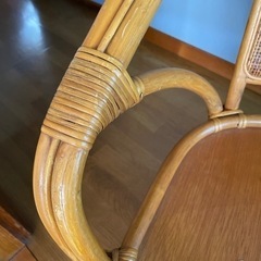 籐椅子　回転式　クッションなしの画像