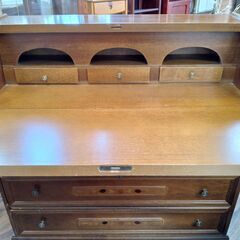 象嵌　ライティングビューロー　チェスト　サイズ（約）幅８６×奥３６×高８９　　■近隣配送無料 買取GO‼　栄和店の画像