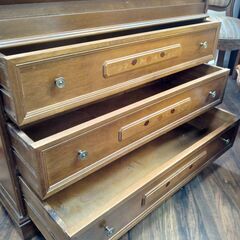 象嵌　ライティングビューロー　チェスト　サイズ（約）幅８６×奥３６×高８９　　■近隣配送無料 買取GO‼　栄和店の画像