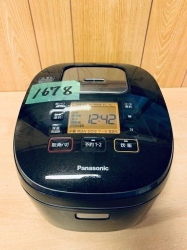 ✨2018年製✨1678番 パナソニック✨炊飯器✨SR-HB108‼️