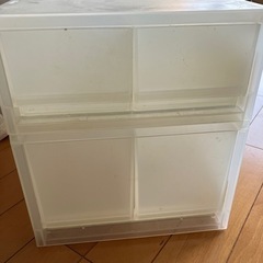 無印良品ポリプロピレンボックス　二つの画像