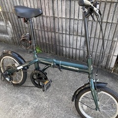 ミニベロ「折畳自転車16㌅6段ギア」