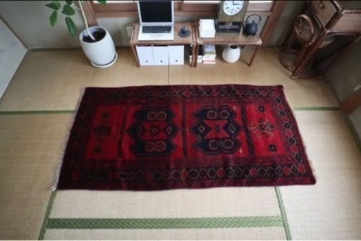 【緊急】195×95cm アフガニスタン産 ヴィンテージラグ