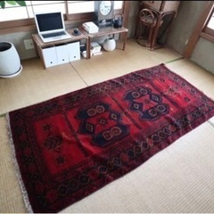 【緊急】195×95cm アフガニスタン産 ヴィンテージラグの画像