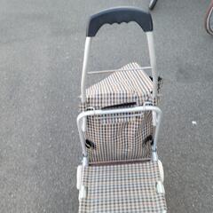 ライフ アルミチェア&ショッピング三輪カート　シルバーカー　MK-2416　中古　リサイクルショップ宮崎屋佐土原店25.6.21Fの画像
