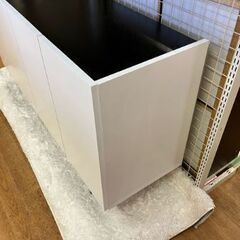 ⑥ リサイクルショップスターズ城西店 大型収納棚 くつ箱 下駄箱 ホワイト ブラック おしゃれの画像