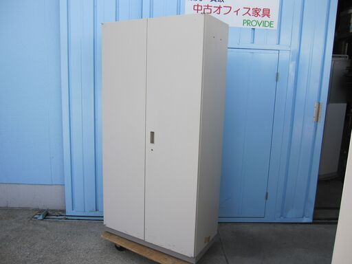 両開き書庫　鍵あり　ニューグレー　イトーキ製シンライン　HTM-189HS-WE