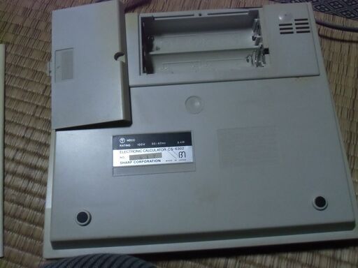 昭和61年購入 シャープ 電卓 コンペット CS-6302 《取説有》 お譲りします。