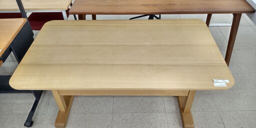★ジモティ割あり★  テーブル 茶 H64.8×D75×W129.6 クリーニング済み TJ424