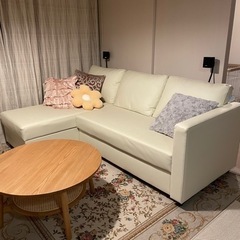 革 ソファーベッド