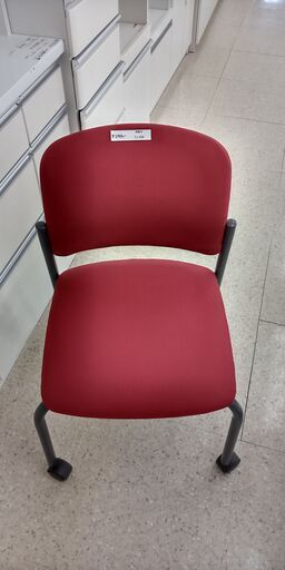 ★ジモティ割あり★ KOKUYO オフィスチェア ワインレッド H×D×W クリーニング済み TJ429