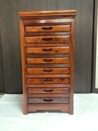 高級木材　収納チェスト　アンティーク