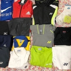 テニス男子使用済み各種試合ウェア+練習着セット販売