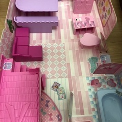 リカちゃんハウス&電動自転車の画像