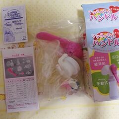 手動搾乳機　カネソンママらくらくハンド+母乳バッグコネクタ