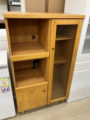 ジモティ来店特価!!　食器棚　松田家具　ホワイト　　J-250468 車のパーツ 外装、車外用品 【ジモティ来店特価！！】 食器棚 松田家具