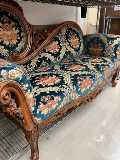 イタリア製?珍しい逸品?アンテーク金華山ソファ　2735