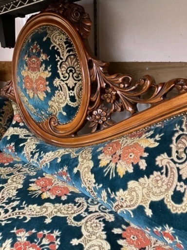 イタリア製?珍しい逸品?アンテーク金華山ソファ　2735