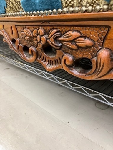 イタリア製?珍しい逸品?アンテーク金華山ソファ　2735