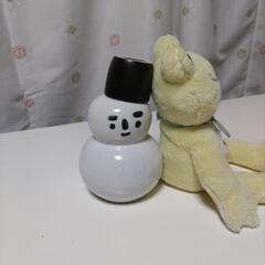熱燗は雪だるまくんと