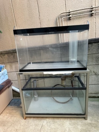 90センチ　アクリル　オーバーフロー水槽　水槽台セット　生簀　価格交渉可能　活魚