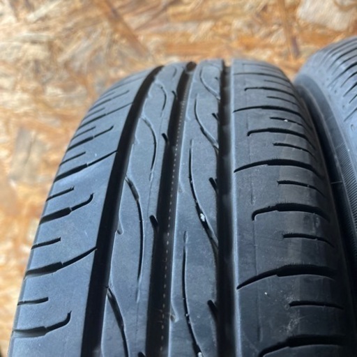 バリ山　DUNLOP ダンロップ　EC203 155/65R13 夏タイヤ　2014年製　13インチ