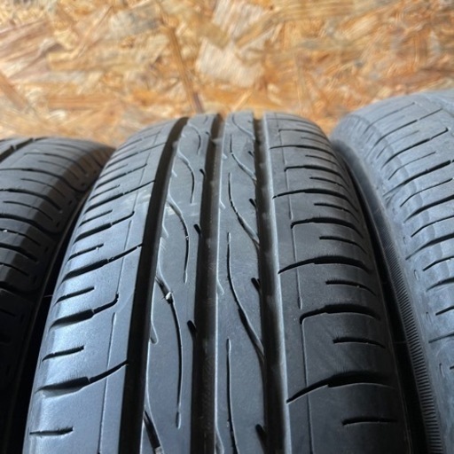 バリ山　DUNLOP ダンロップ　EC203 155/65R13 夏タイヤ　2014年製　13インチ