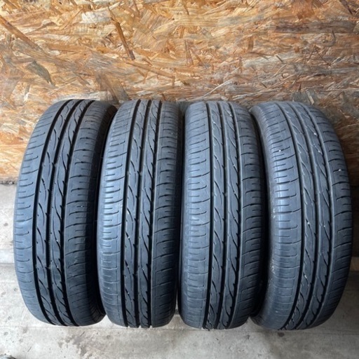 バリ山　DUNLOP ダンロップ　EC203 155/65R13 夏タイヤ　2014年製　13インチ